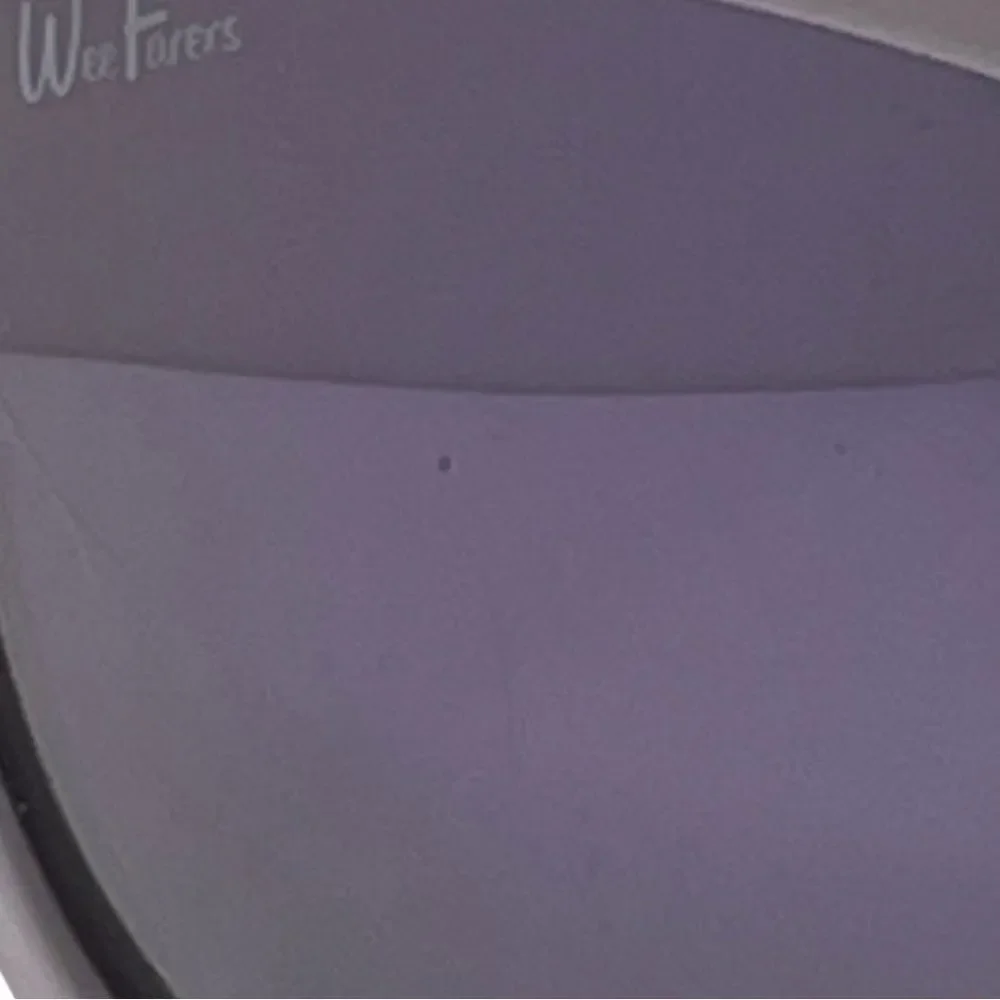 Wee Farers White Polarized Sunglasses with Mirrored Pink Lens